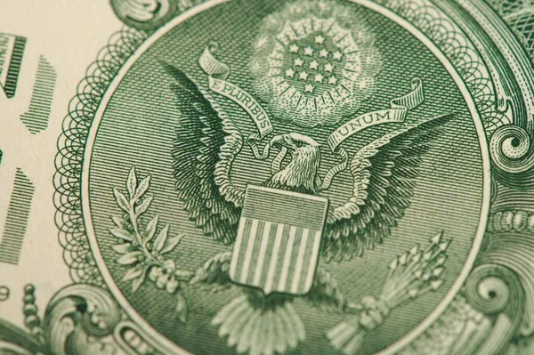 Amerikanische Papierwährung Uns Dollar Details Makroaufnahme — Stockfoto