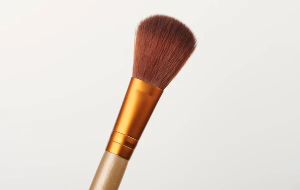 Cepillo Maquillaje Cosmético Aislado Sobre Fondo Blanco —  Fotos de Stock