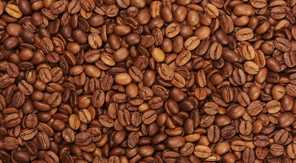 Kavrulmuş Kahve Çekirdeği Arkaplan Görüntüsü — Stok fotoğraf