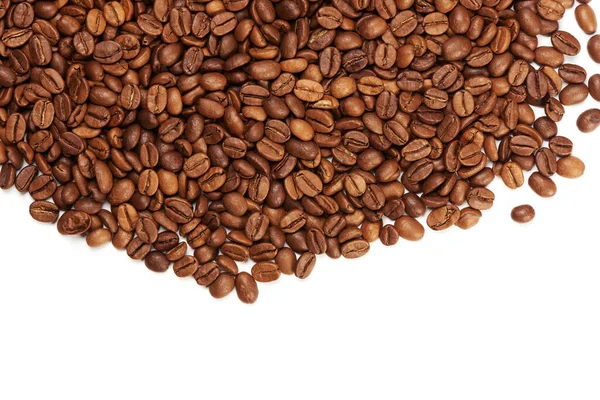 咖啡豆 白色背景分离 — 图库照片