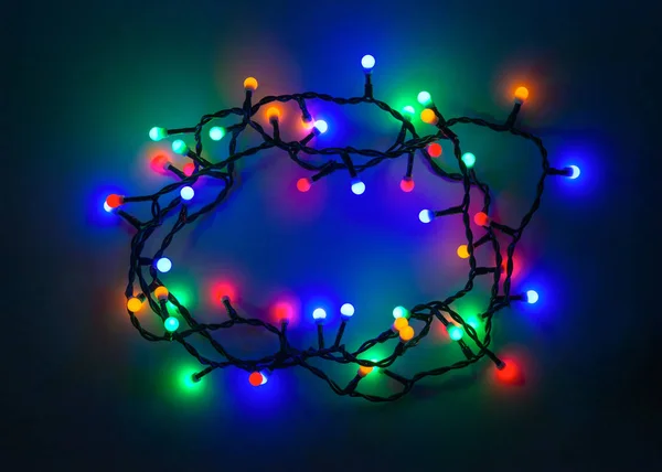Colorido luzes de Natal fundo Imagens De Bancos De Imagens Sem Royalties