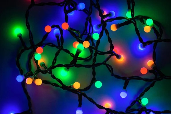 Luces de Navidad de color fondo Imagen De Stock