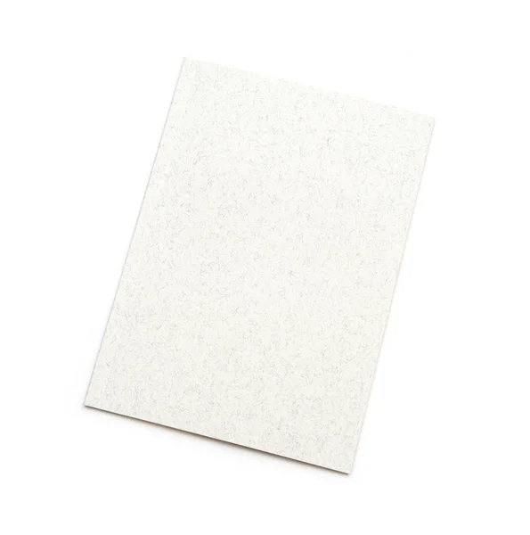 Close up of a blank white book on white background — Stock Photo, Image