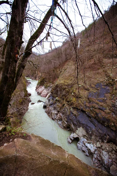 이른 봄에서 산 강 — 스톡 사진