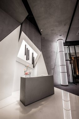 Krasnodar, Rusya - 19 Kasım 2019. Modern ofis tasarımı. Kre