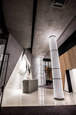 Krasnodar, Rusya - 19 Kasım 2019. Modern ofis tasarımı. Kre