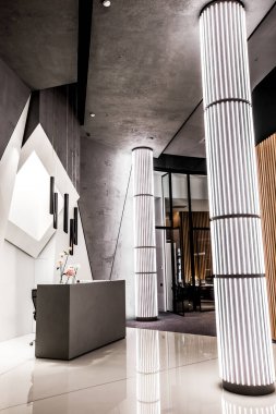 Krasnodar, Rusya - 19 Kasım 2019. Modern ofis tasarımı. Kre