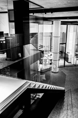 Krasnodar, Rusya - 19 Kasım 2019. Modern ofis tasarımı. Kre