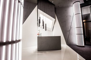 Krasnodar, Rusya - 19 Kasım 2019. Modern ofis tasarımı. Kre