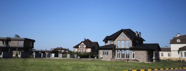 Avrupa tarzı yeni bir ev. İnşaat işi c