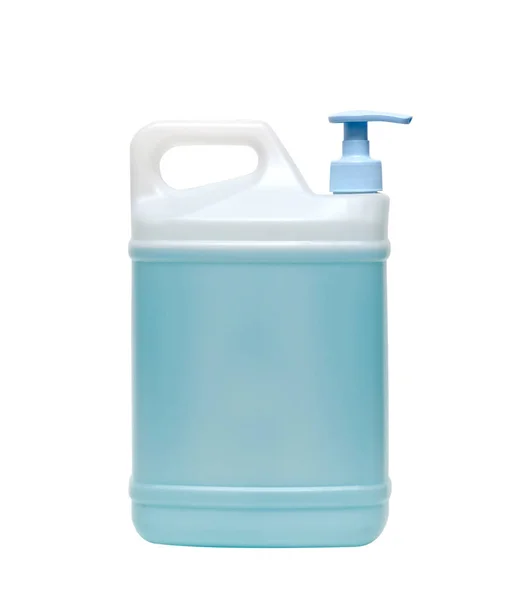 Household chemicals for cleaning the house. Detergents in plasti — Stock Photo, Image