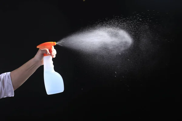 Spray Disinfectant Treatment Pandemic Virus Covid — Stock Photo, Image