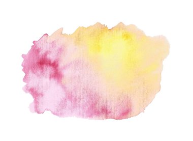 Renkli suluboya lekesi. Soyut çok renkli suluboya gradyan boya dokusu arkaplanı.