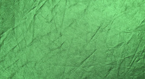 Wrinkled Bright Green Silver Fabric Texture Background Design — Stock Photo, Image