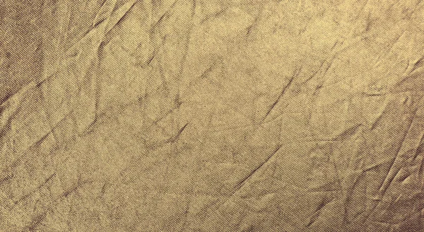 Зморщена Яскрава Золота Тканина Текстура Фону Дизайну — стокове фото