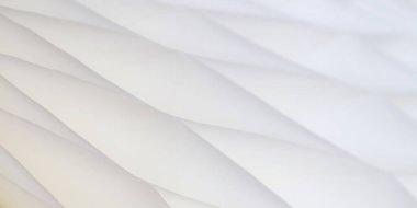 Tuhaf şekilli beyaz soyut bir arka plan. Yumuşak çizgiler geçiş ışığı ve karanlık gölgeler. Yumuşak odaklı fotoğraflar.