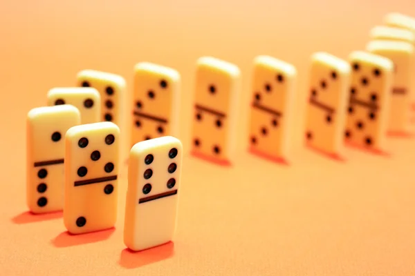 Domino beginsel Concept — Stockfoto