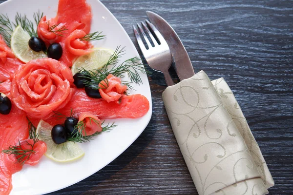 Fish Appetizer On Plate — Stock Photo, Image