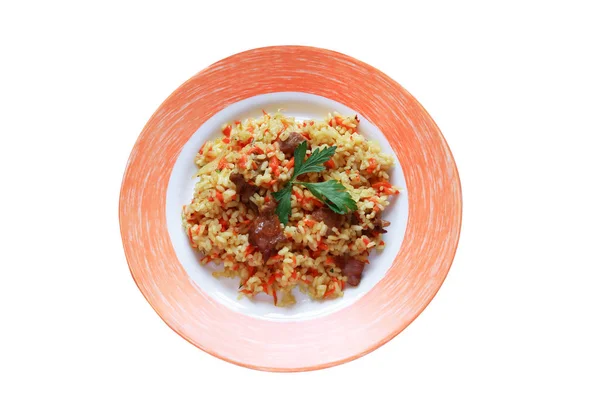 Pilaf en plato — Foto de Stock