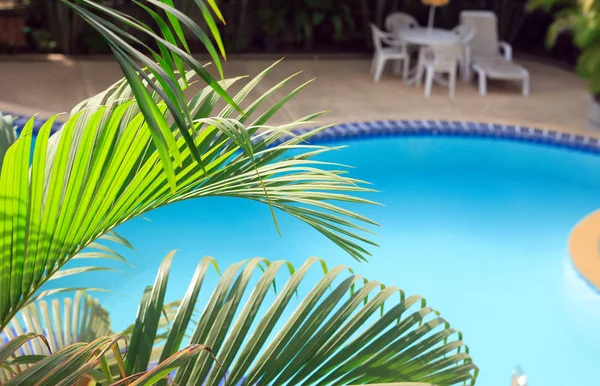 Bella piscina d'acqua vuota — Foto Stock