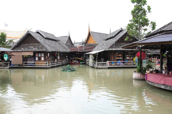 Mercado flotante en Tailandia —  Fotos de Stock