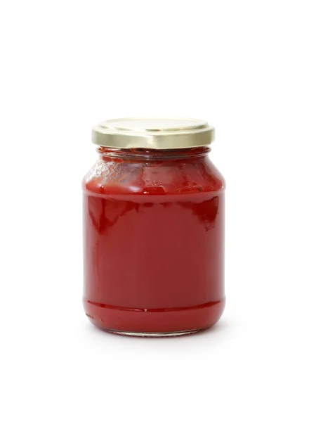 Jar With Tomato Paste — Stock Photo, Image