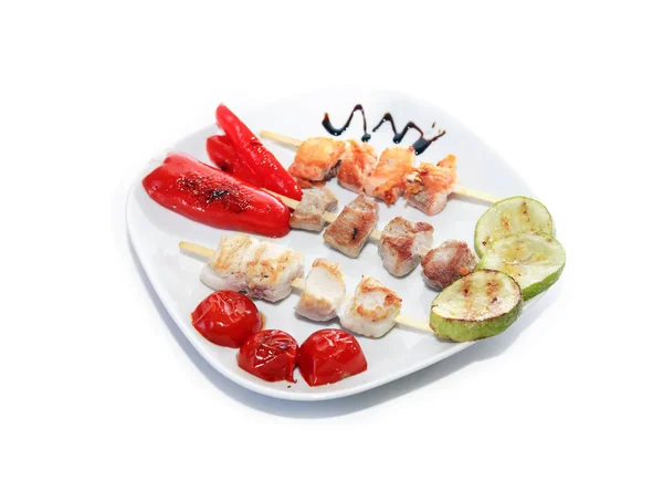 Kebab On Plate — Stock Photo, Image