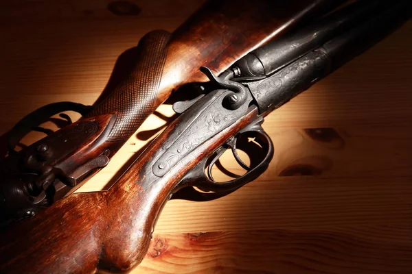 Old Hunting Shotguns — Stock Photo, Image