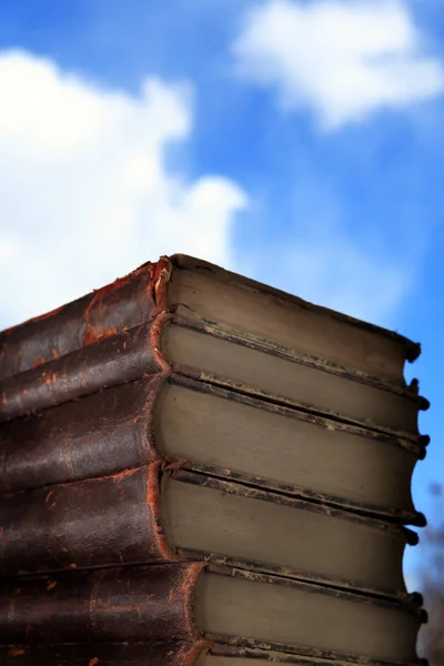 Стек старых книг — стоковое фото