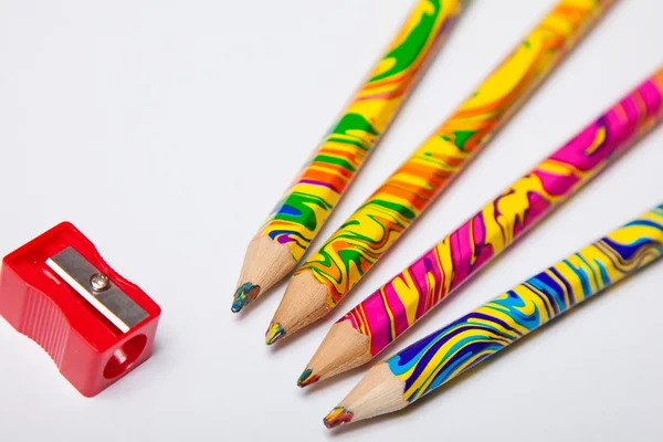 Multi colored pencils — Stock Photo, Image