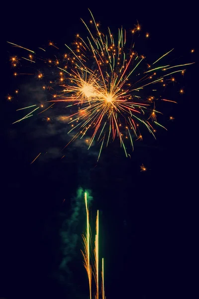 Night traditional firework — Stock Photo, Image