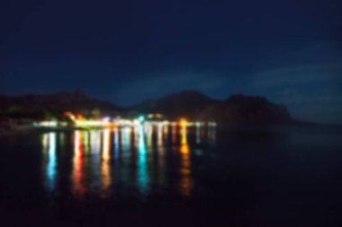 şehrin arka plan ışıkları 