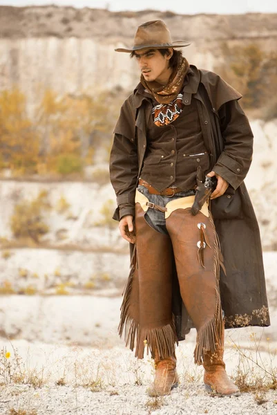 Man in cowboy kleding — Stockfoto