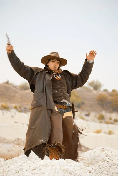 Man in cowboy clothes — Stock Photo, Image