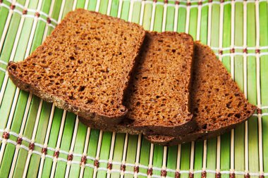 Siyah ekmek yakın çekim