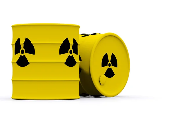 Sarı radyoaktif atık — Stok fotoğraf
