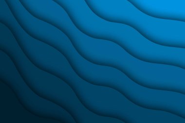 Mavi tonlarda gradyan gölgeleri olan eğri soyut arkaplan