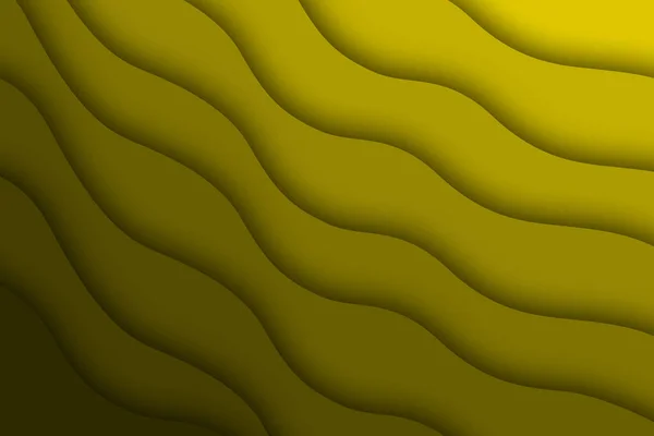 Gebogen Abstracte Achtergrond Met Hellende Schaduwen Gele Tinten — Stockfoto