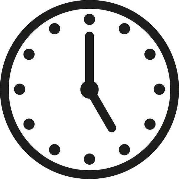 Icono Relojes Vectoriales Abstractos Simples Sobre Fondo Blanco — Archivo Imágenes Vectoriales