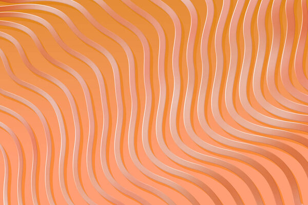 Апельсиновый абстрактный обои фон с волнами и формами
