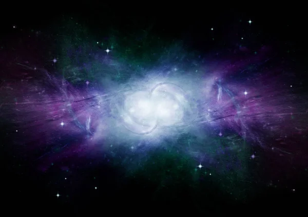 Uzak Bir Galaksideki Yıldızlar Toz Gaz Bulutsusu Görüntünün Unsurları Nasa — Stok fotoğraf
