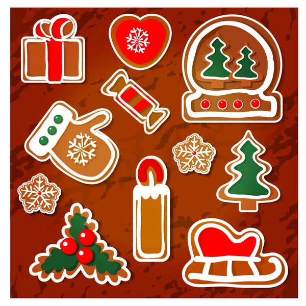 Symbols of Christmas — Stock Vector