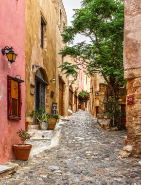 Monemvasia, Greece - June 3, 2017, Monemvasia municipality in Laconia.