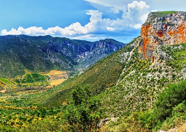 Leonidio Town Peloponnese Greece Sunny Summer Day — Stockfoto