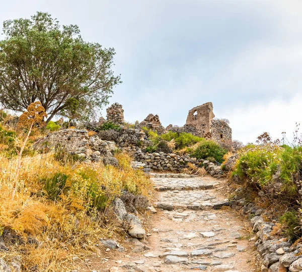 Monemvasia Est Une Ville Une Municipalité Laconie Grèce Haute Ville — Photo