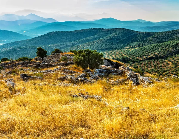 Mykene Der Nähe Von Mikines Griechenland Auf Dem Nordöstlichen Peloponnes — Stockfoto