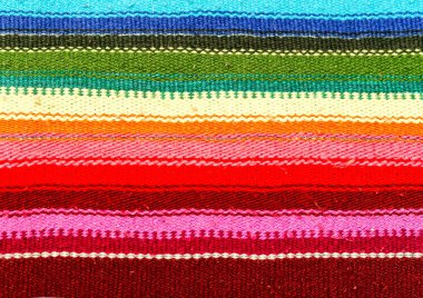 Çok renkli rustik halı. Halk ulus yaratıcılık. Rustik tarzı.