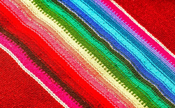Multi Colored Rustic Rug Folk Nation Creativity Rustic Style — Stock Photo, Image