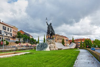 Toledo, Spain - June 6, 2018, Monument to the King Alfonso VI 