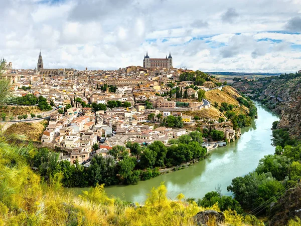 Panoramic View Historic City Toledo River Tajo Spain — Stock Photo, Image